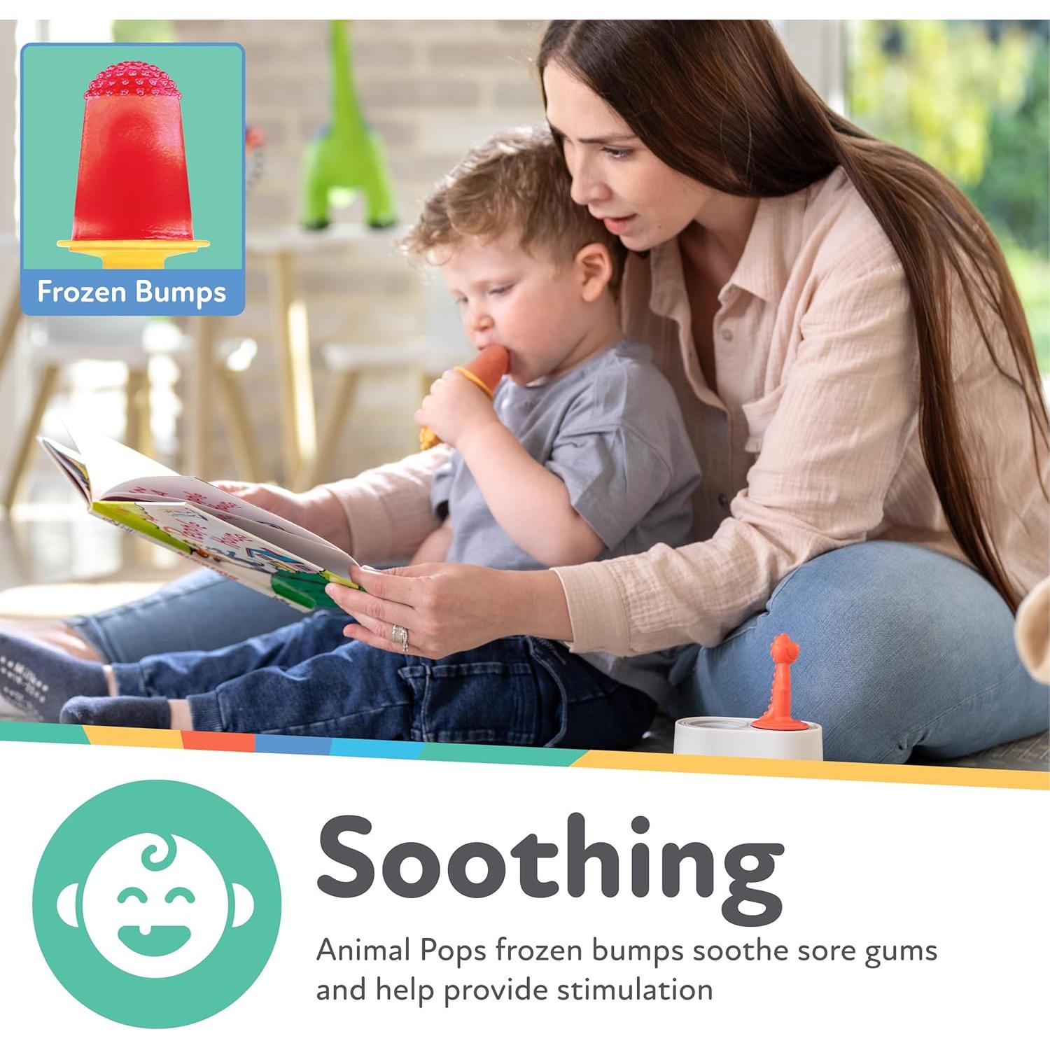 Moldes de Helados Nuby Animal Pops - Silicona para Bebés 4+ Meses