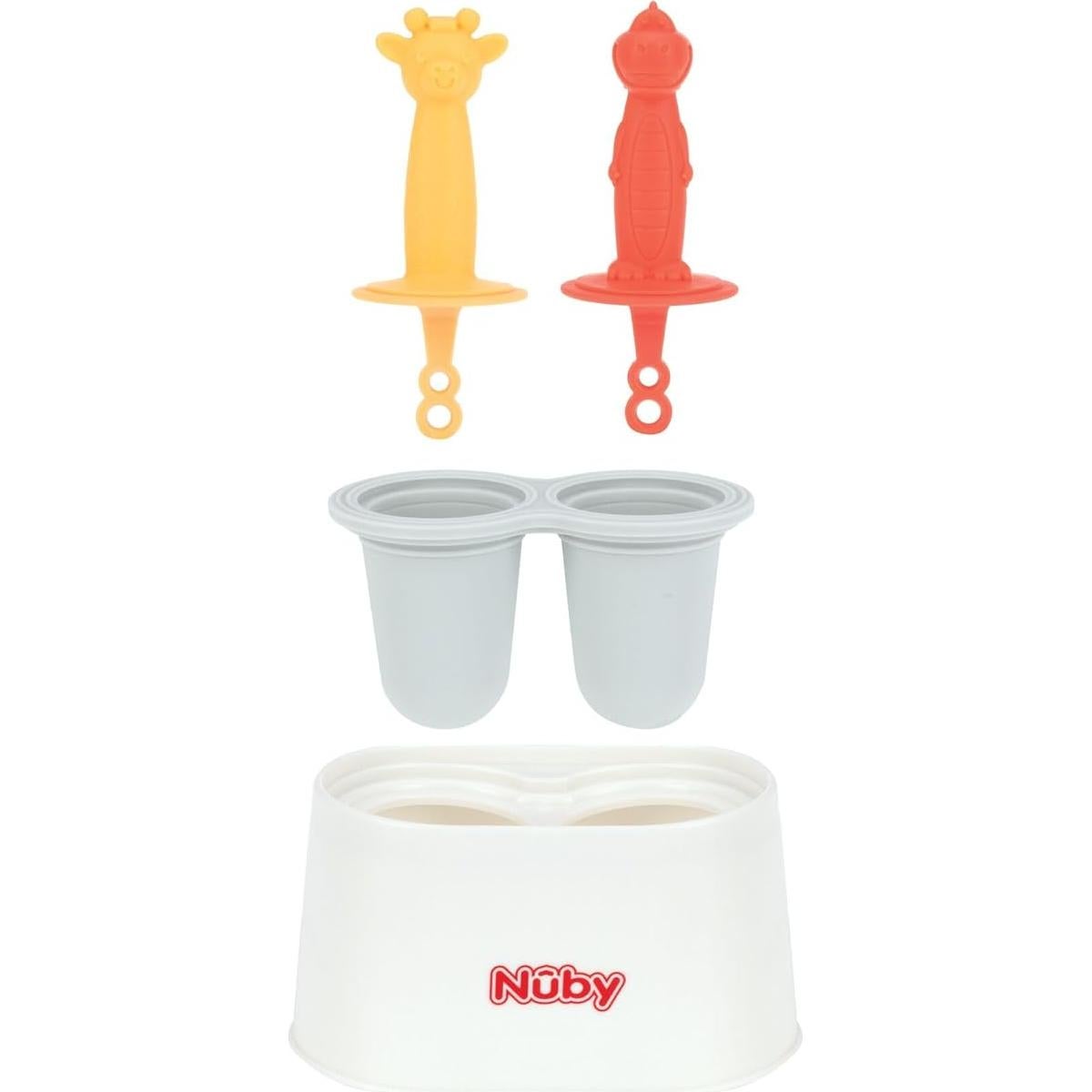 Moldes de Helados Nuby Animal Pops - Silicona para Bebés 4+ Meses