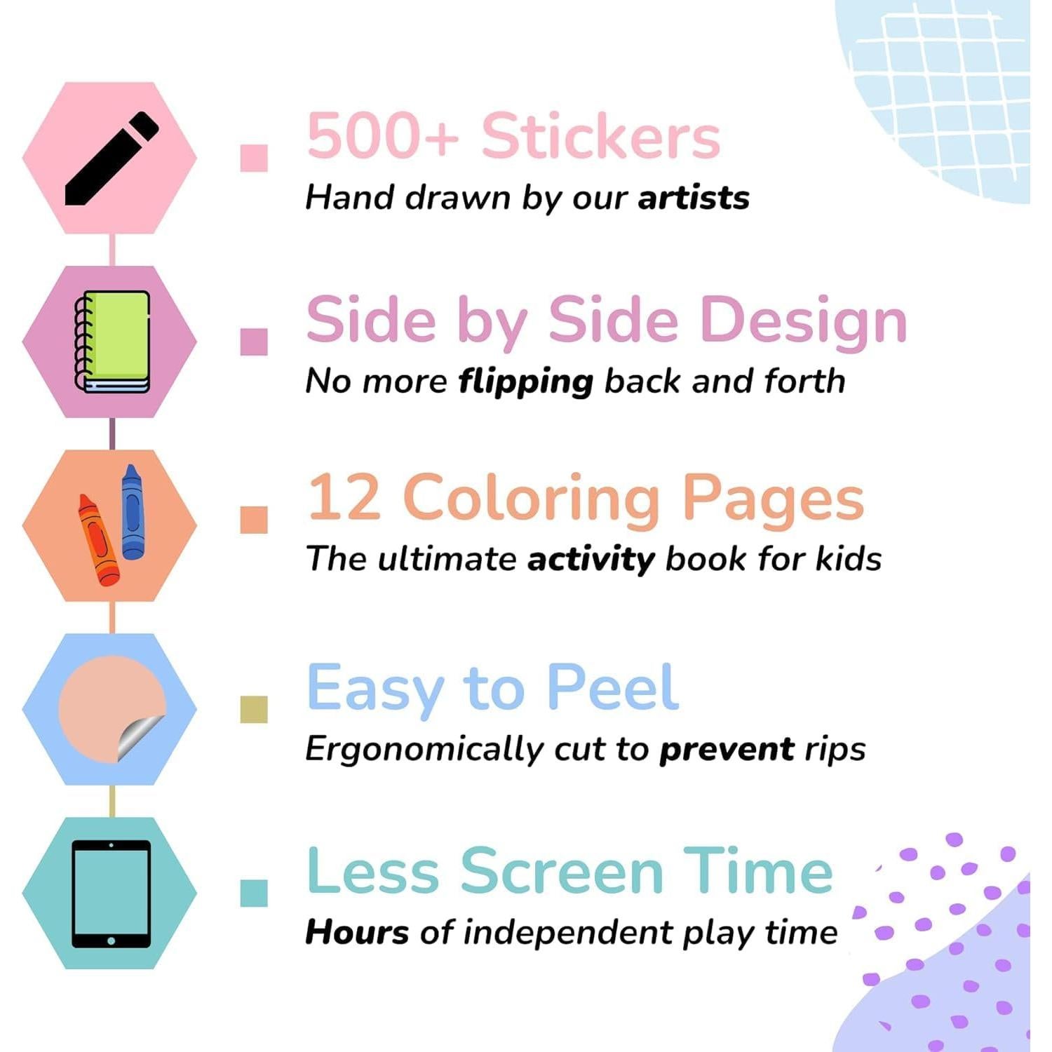 Libro de Pegatinas CUPKIN Hello Pets 500+ Animales