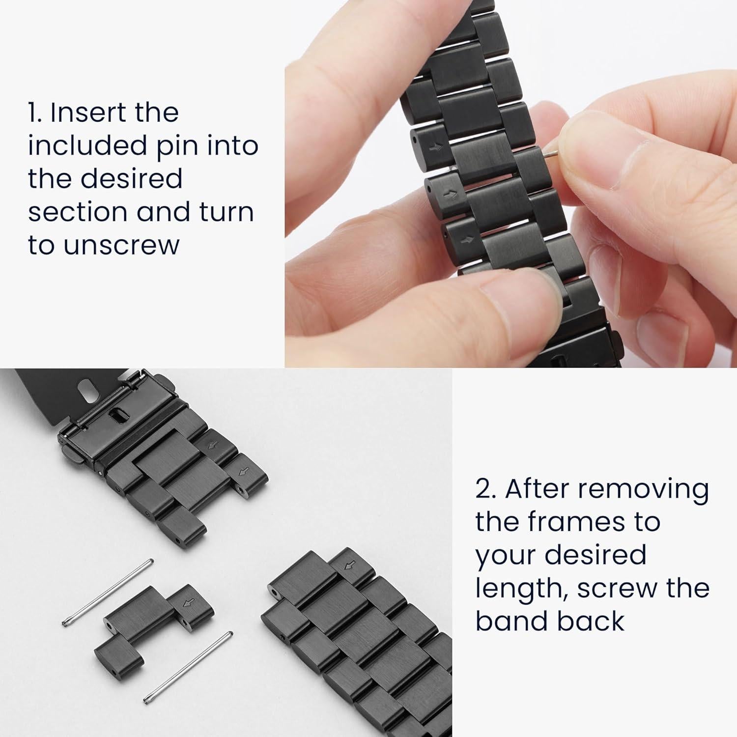 Correa de Acero Inoxidable kwmobile para Xiaomi Redmi Watch 4