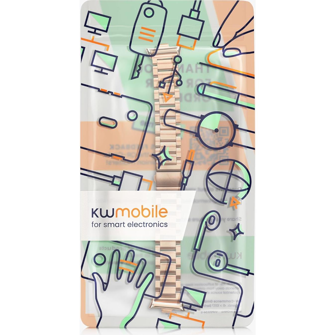 Correa de Acero Inoxidable kwmobile para Xiaomi Redmi Watch 4