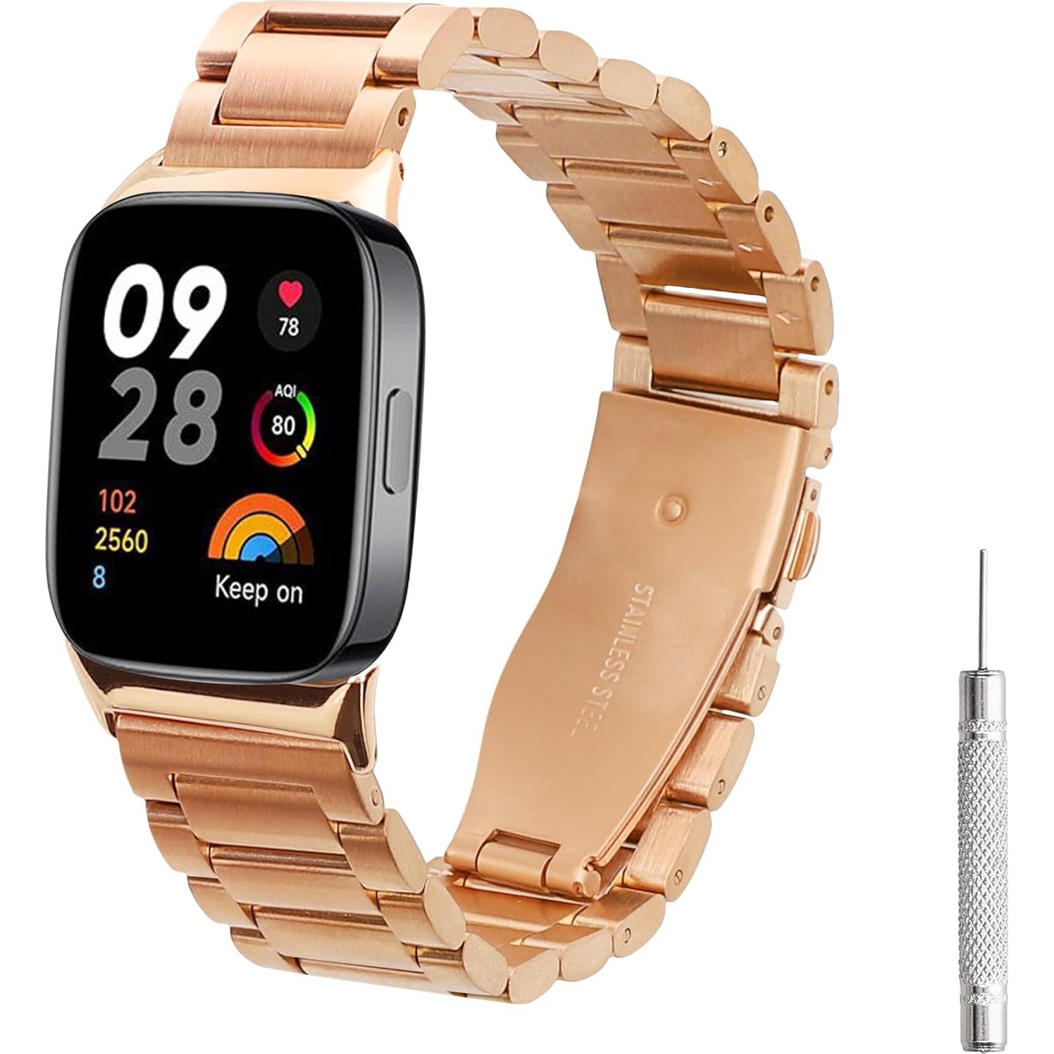 Correa de Acero Inoxidable kwmobile para Xiaomi Redmi Watch 4