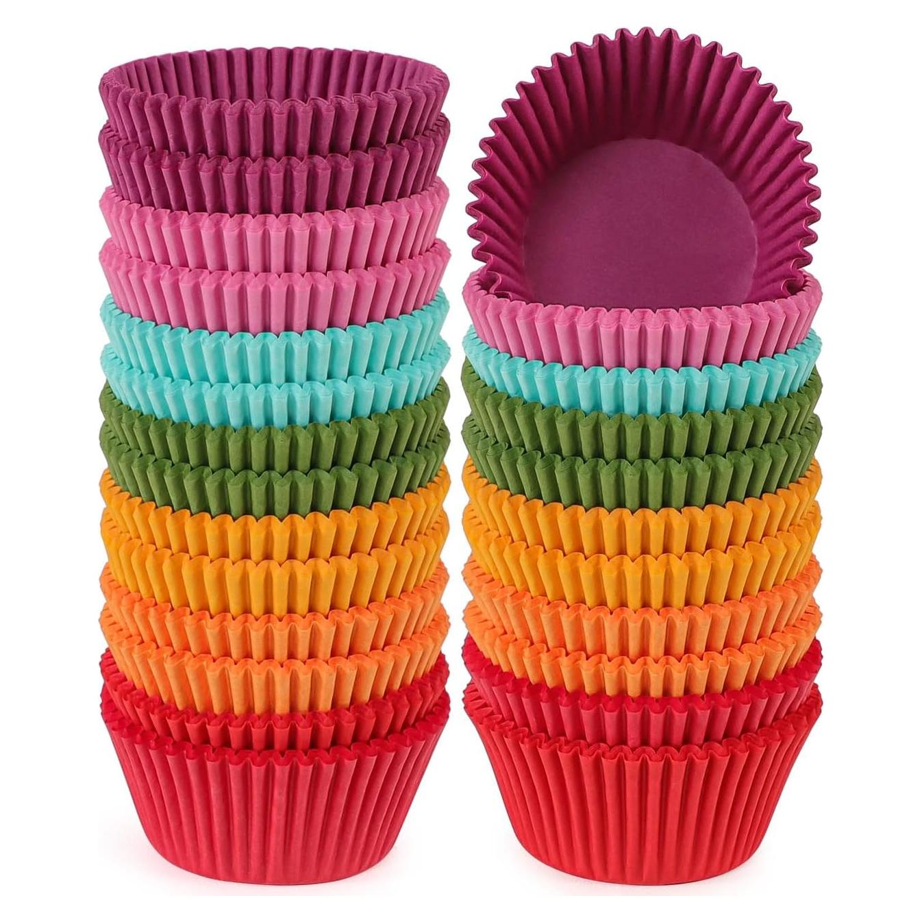 Forros para Cupcakes Estándar Caperci 350 Unidades Coloridos