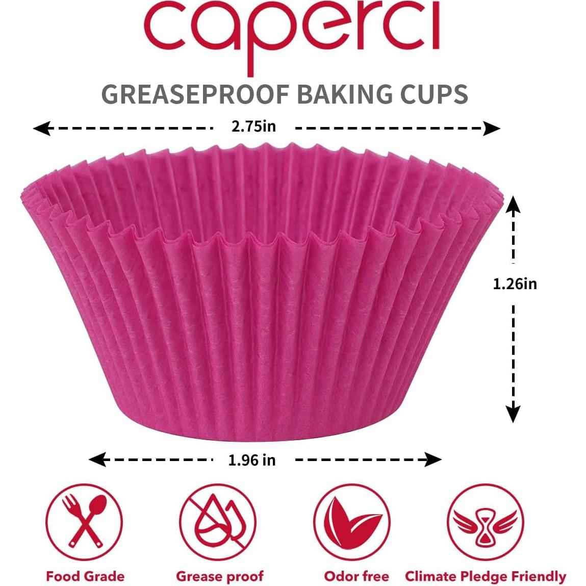 Forros para Cupcakes Estándar Caperci 350 Unidades Coloridos