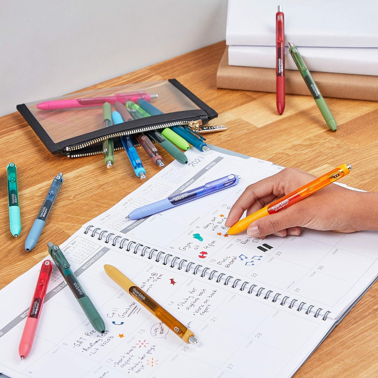 Bolígrafos de Gel Paper Mate InkJoy, 36 Colores, Punta 0.7mm