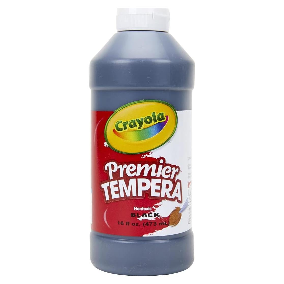 Pintura Tempera Crayola Premier 473 ml Negra para Niños