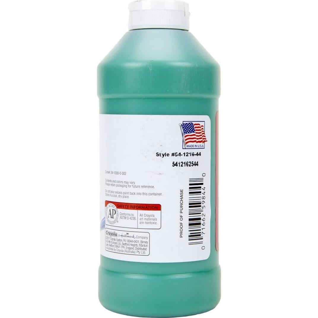 Pintura Tempera Crayola Premier Verde 473ml para Niños