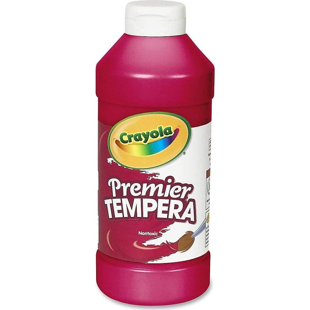 Pintura Tempera Crayola Premier 473ml Roja No Tóxica