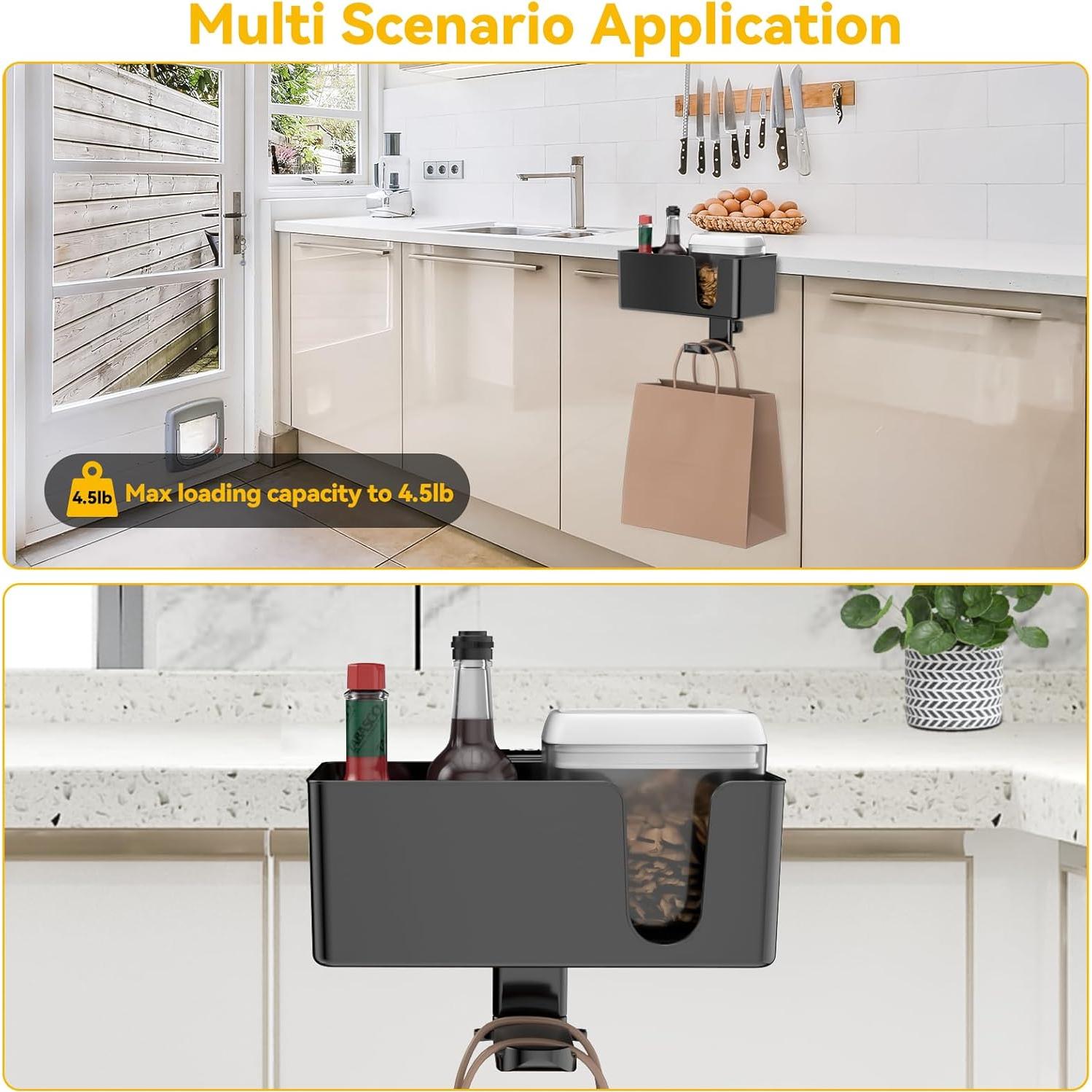 Soporte 4 en 1 KDD para Taza y Auriculares - Negro