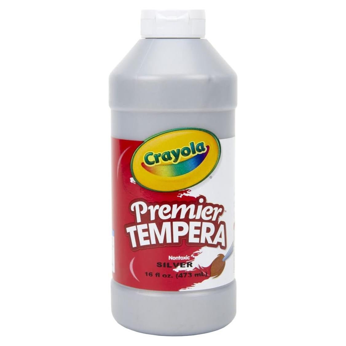 Pintura Tempera Crayola Premier Plata 473ml No Tóxica