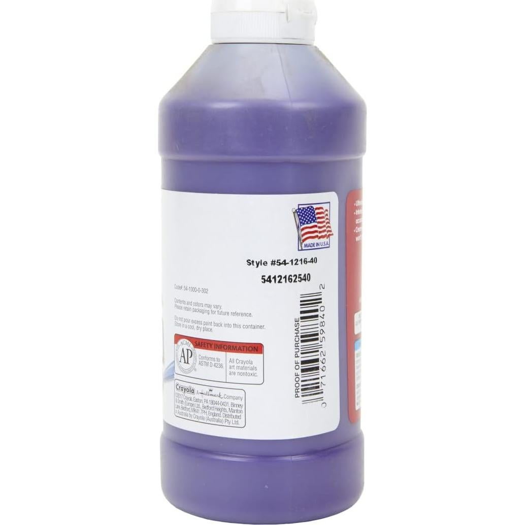Pintura Tempera Crayola Violeta 473 ml - No Tóxica