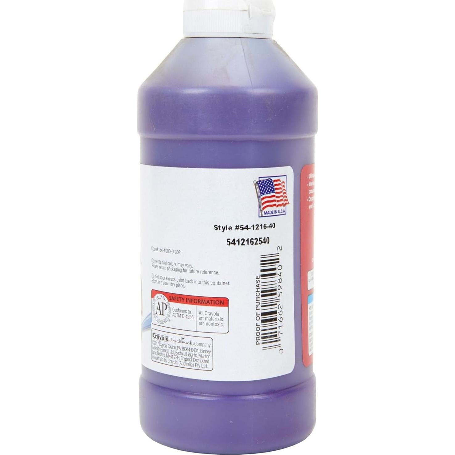 Pintura Tempera Crayola Violeta 473 ml - No Tóxica