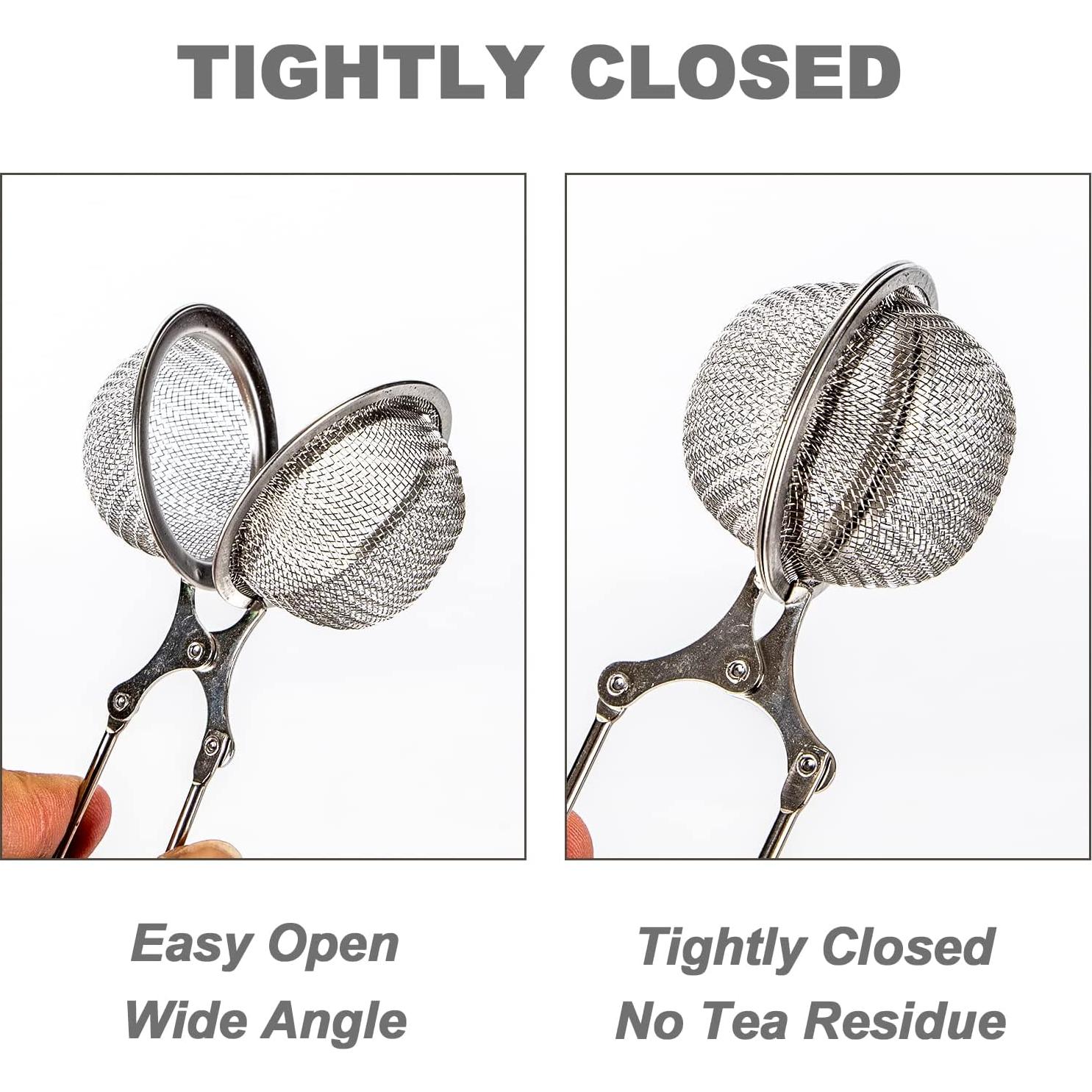 Colador de Té Exptolii Snap Ball 2 Paquete Acero Inoxidable