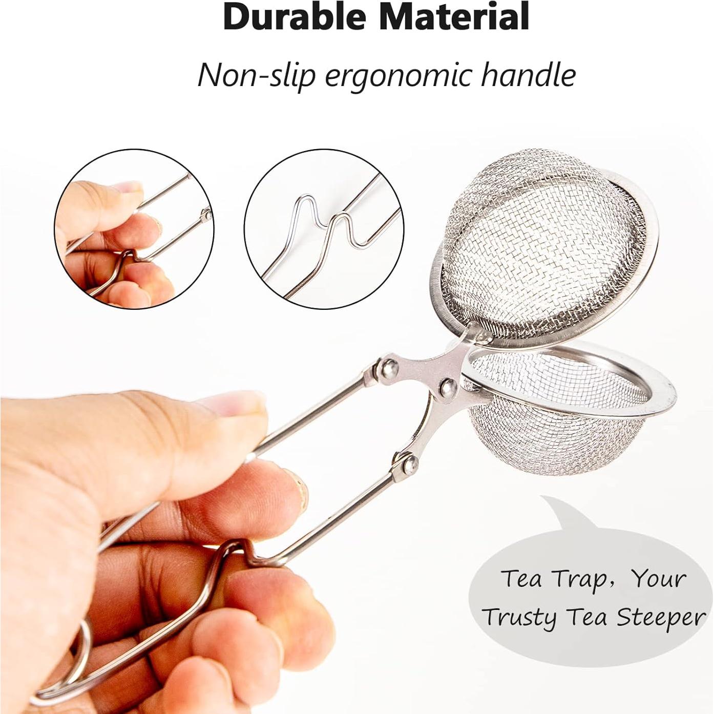 Colador de Té Exptolii Snap Ball 2 Paquete Acero Inoxidable