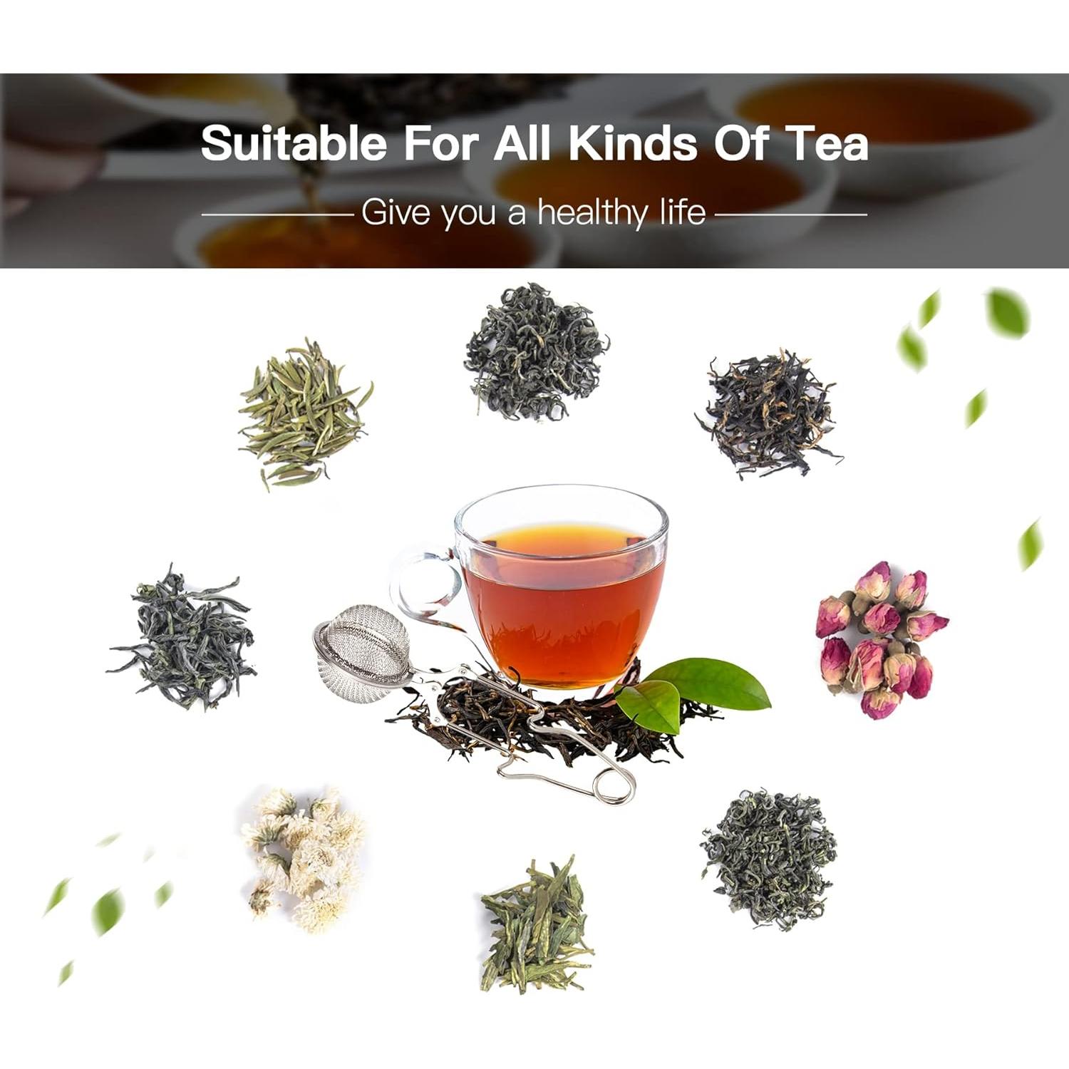 Colador de Té Exptolii Snap Ball 2 Paquete Acero Inoxidable