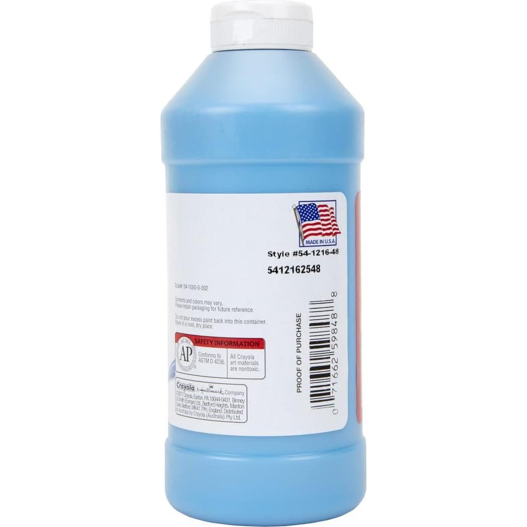 Pintura Tempera Crayola Turquesa 473 ml - No Tóxica