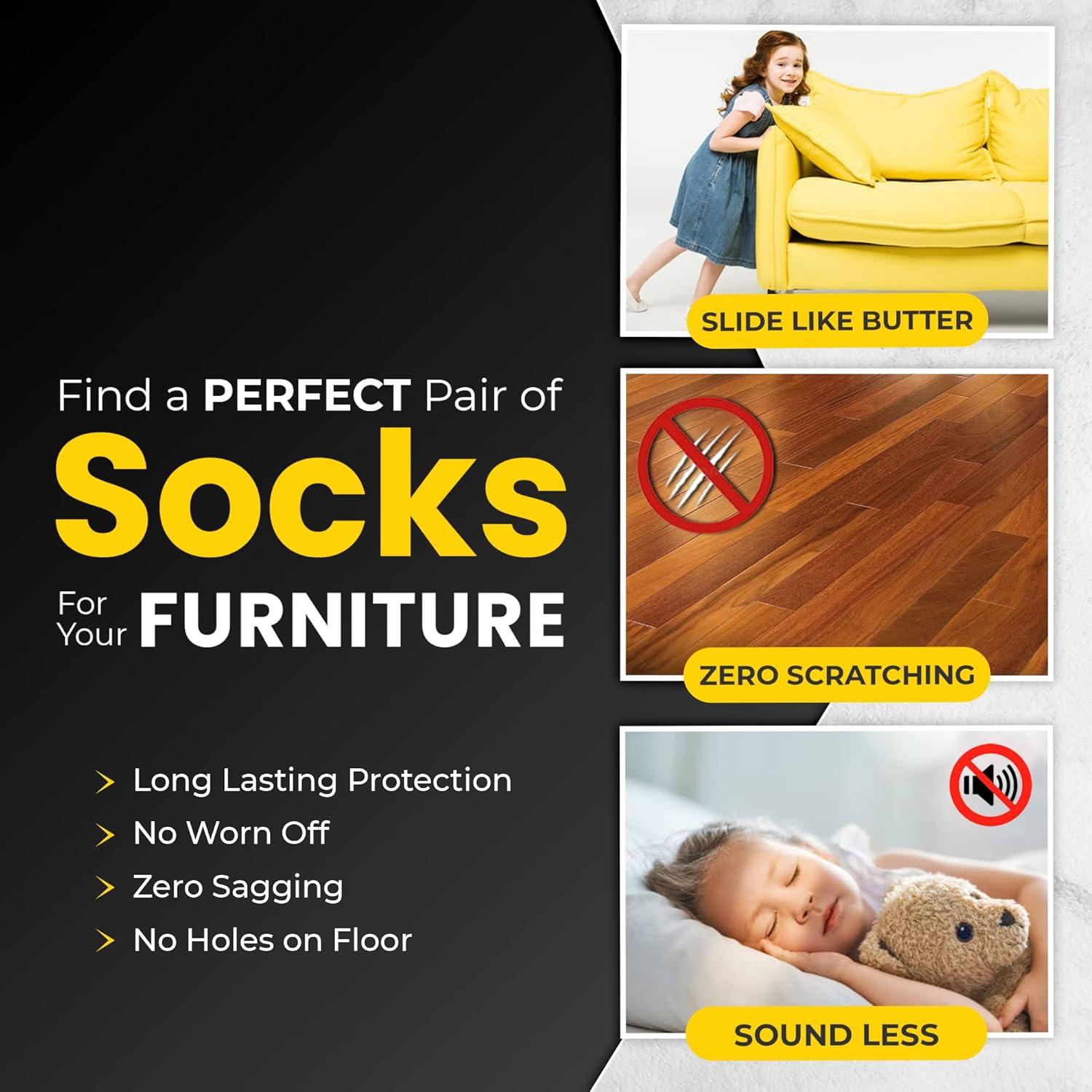 48 Calcetines Protectores de Muebles IAMZAY - Antideslizantes