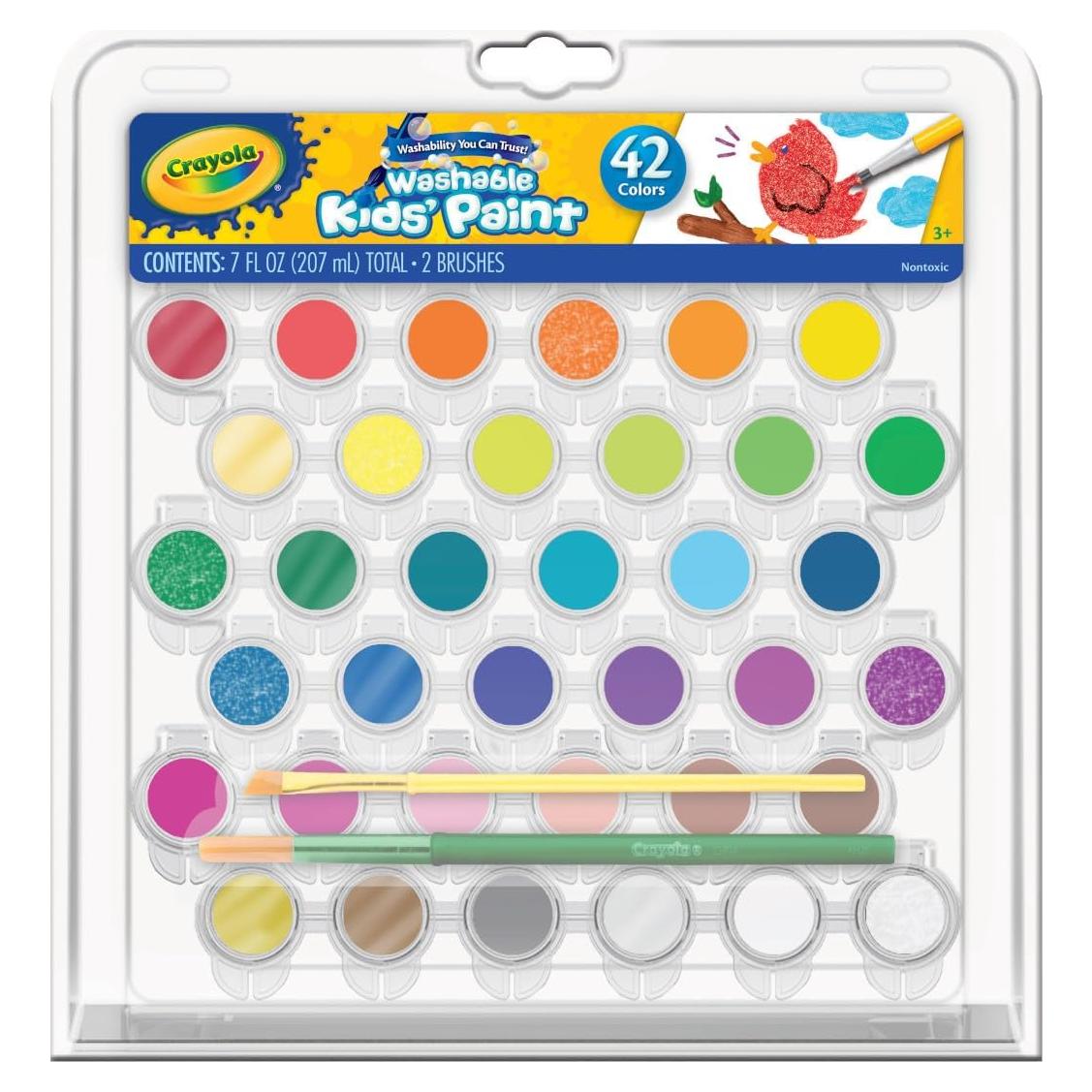 Juego de Pintura Lavable Crayola 42 Colores para Niños