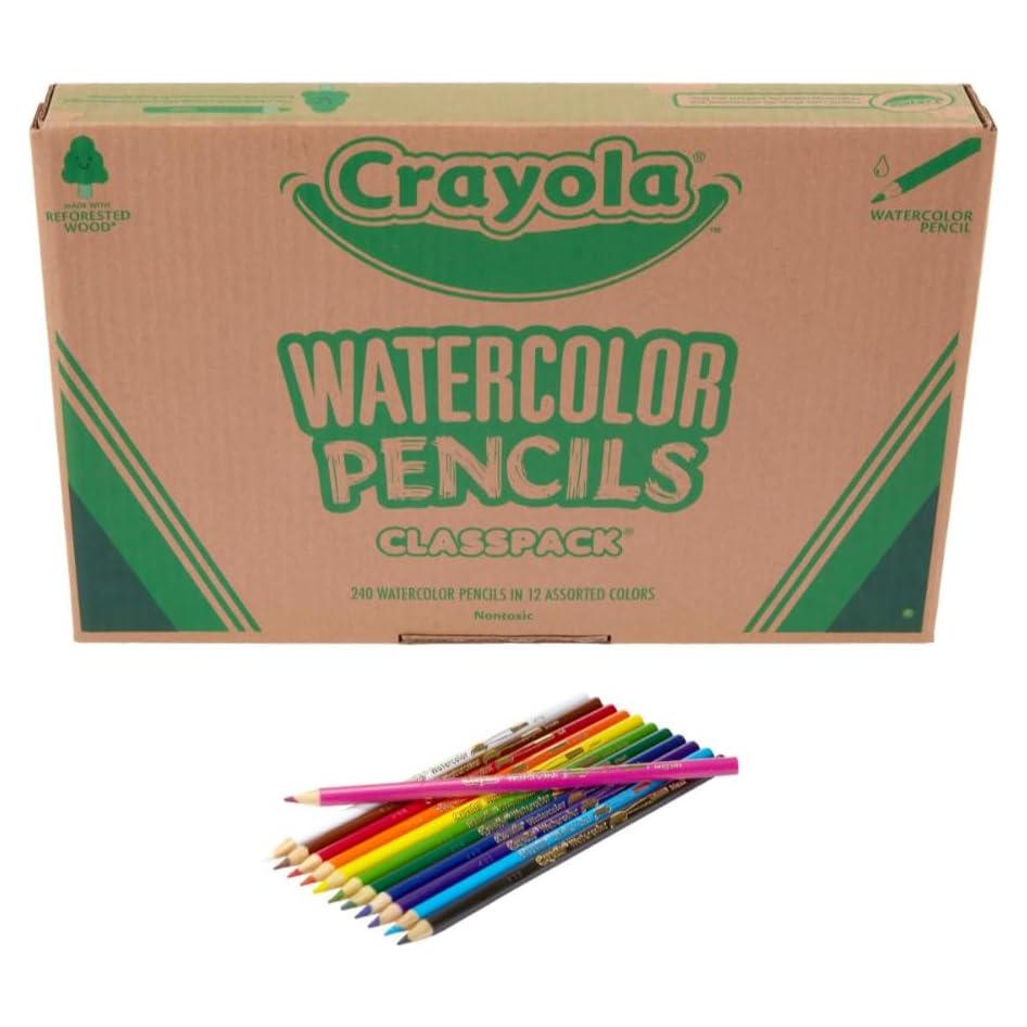 Lápices Acuarelables Crayola 240 Piezas para Aula