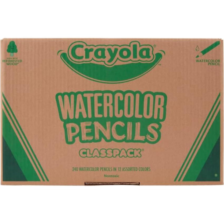 Lápices Acuarelables Crayola 240 Piezas para Aula