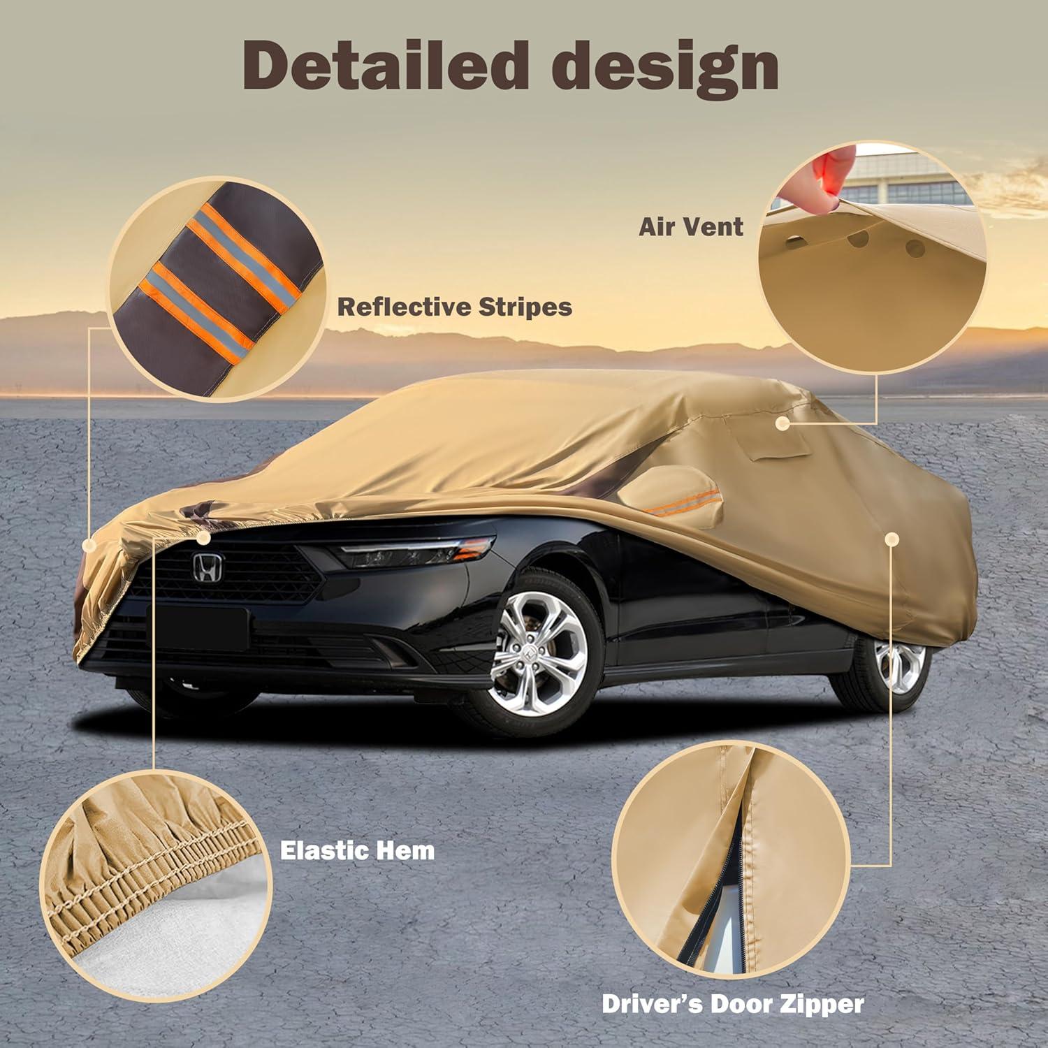 Funda de Coche FSGRICH para Honda Accord Impermeable