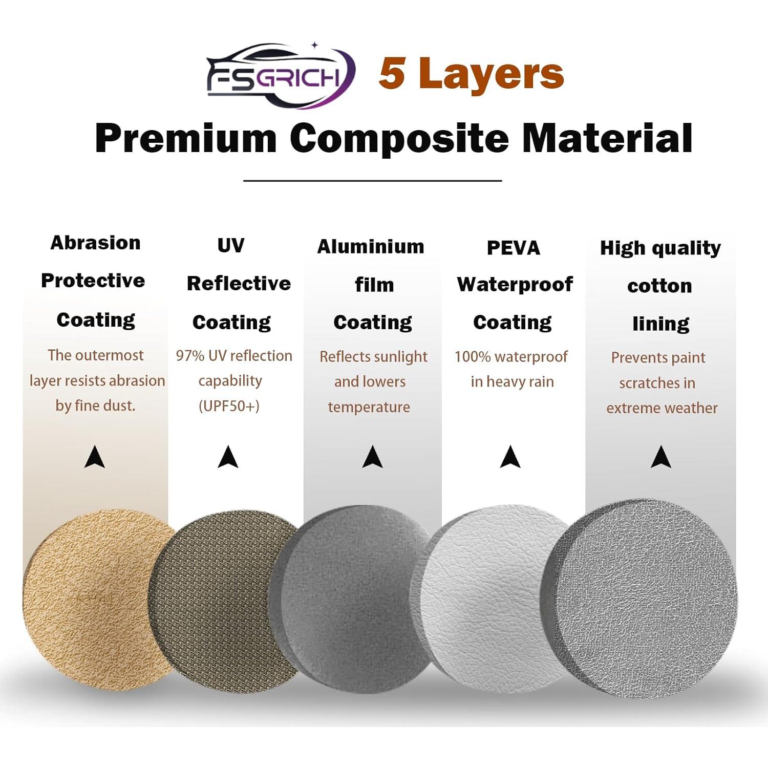 Funda de Coche FSGRICH para Honda Accord Impermeable