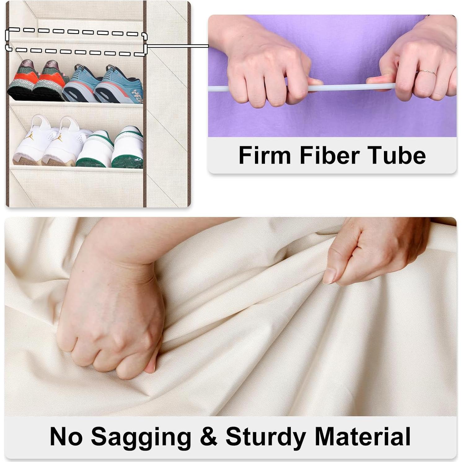 Estante Colgante para Zapatos SLEEPING LAMB Beige 6 Bolsillos