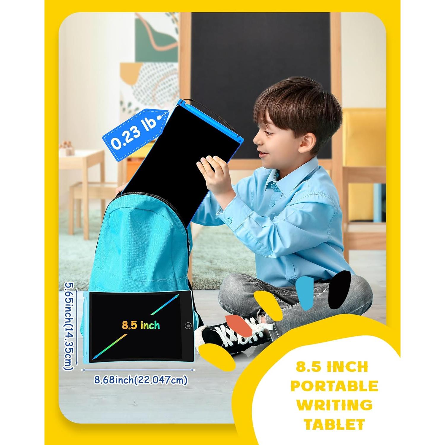 Tableta de Escritura LCD Bravokids 8.5" Azul - 2 Paquete