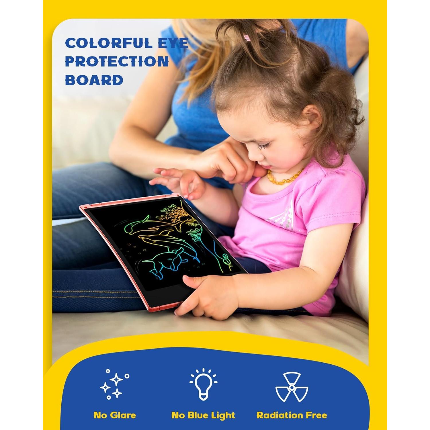 Tableta de Escritura LCD Bravokids 8.5" Colorida para Niños