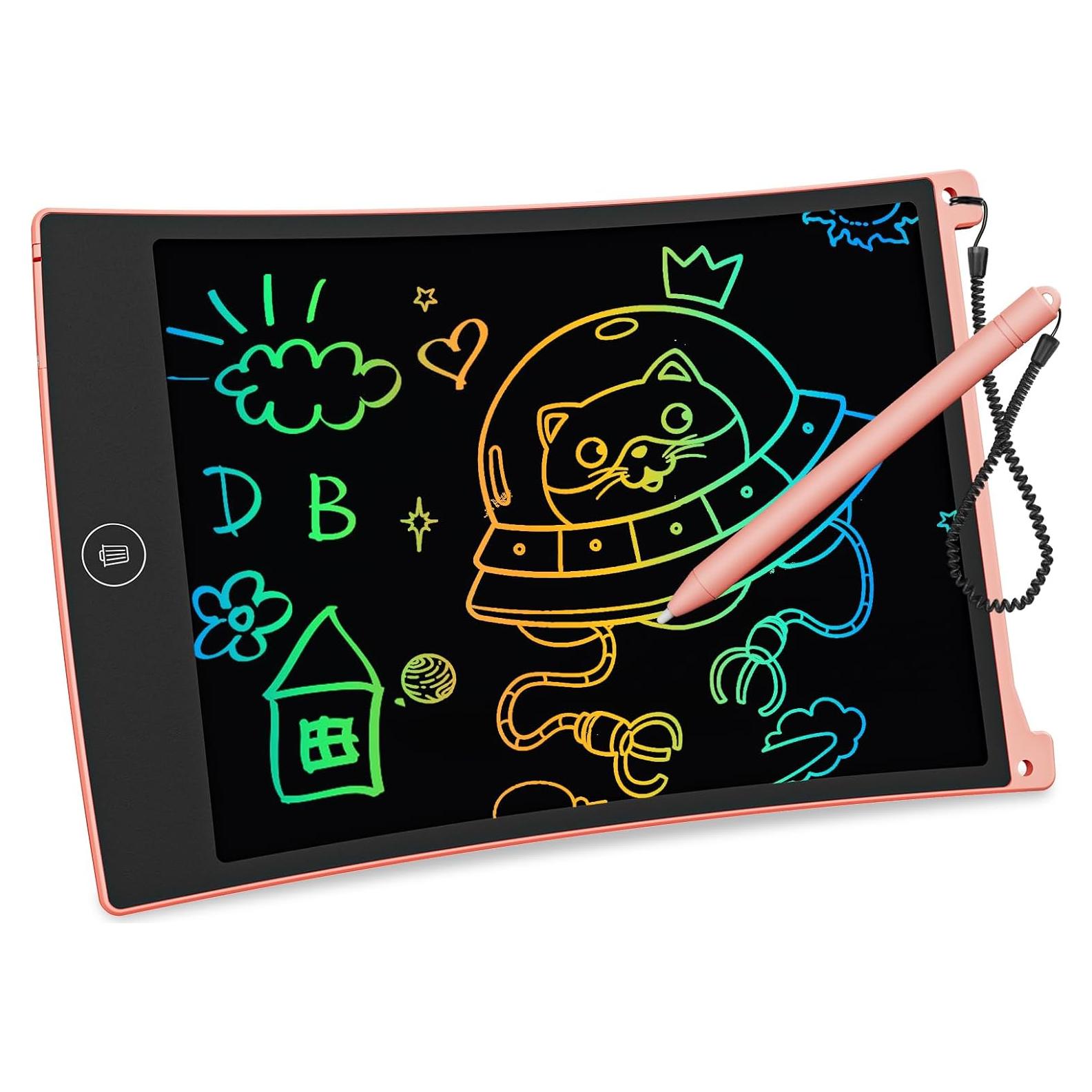 Tableta de Escritura LCD Bravokids 21.6 cm Rosa para Niños