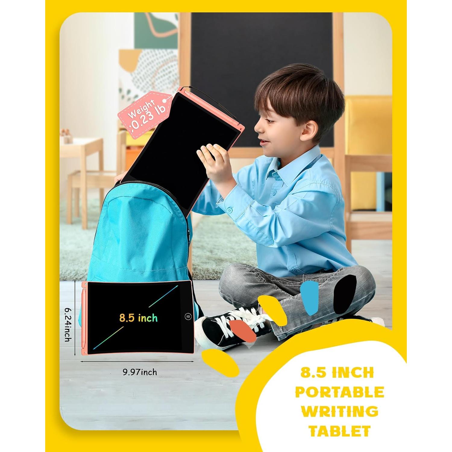 Tableta de Escritura LCD Bravokids 21.6 cm Rosa para Niños