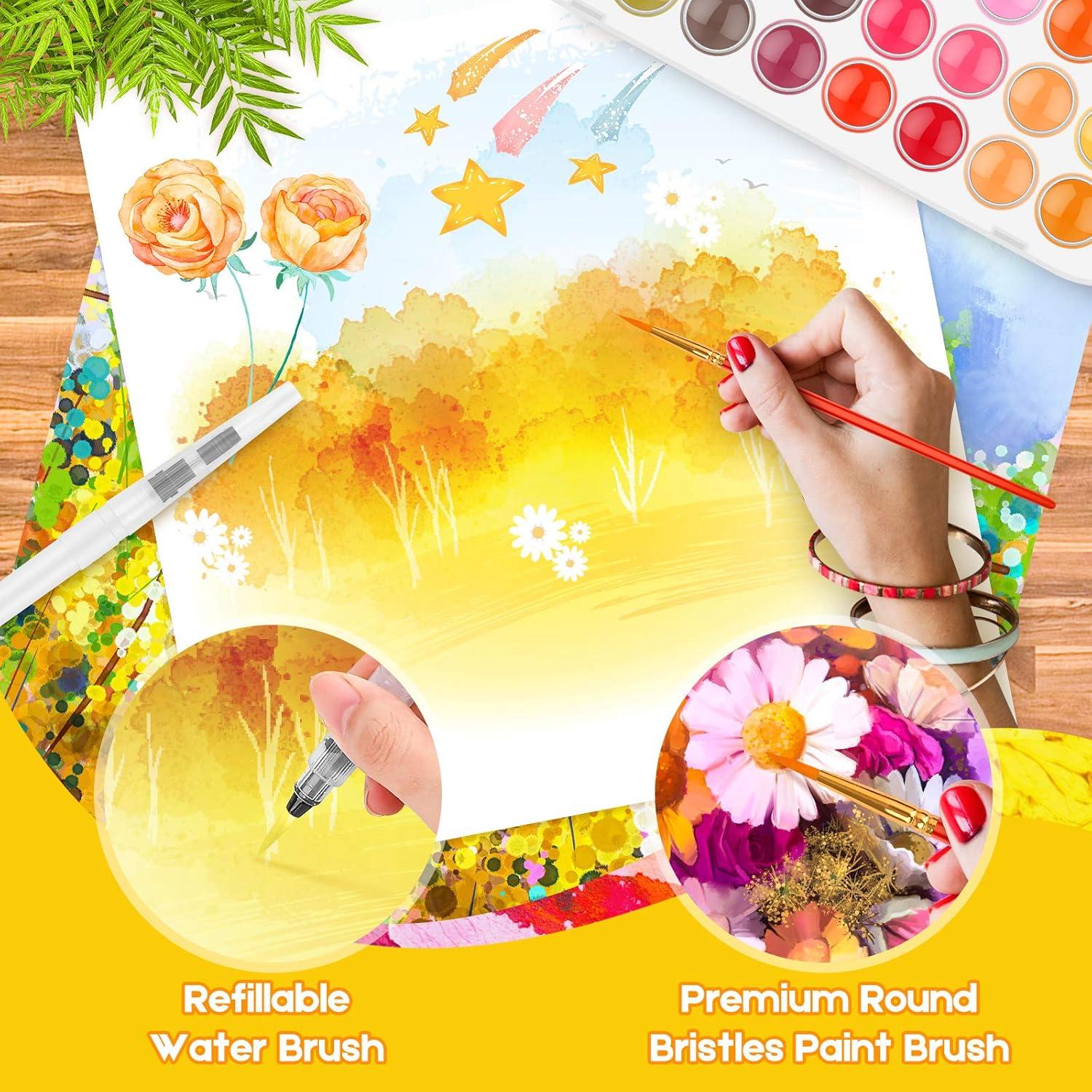 Set de Pintura Acuarela Taotree 48 Colores para Artistas