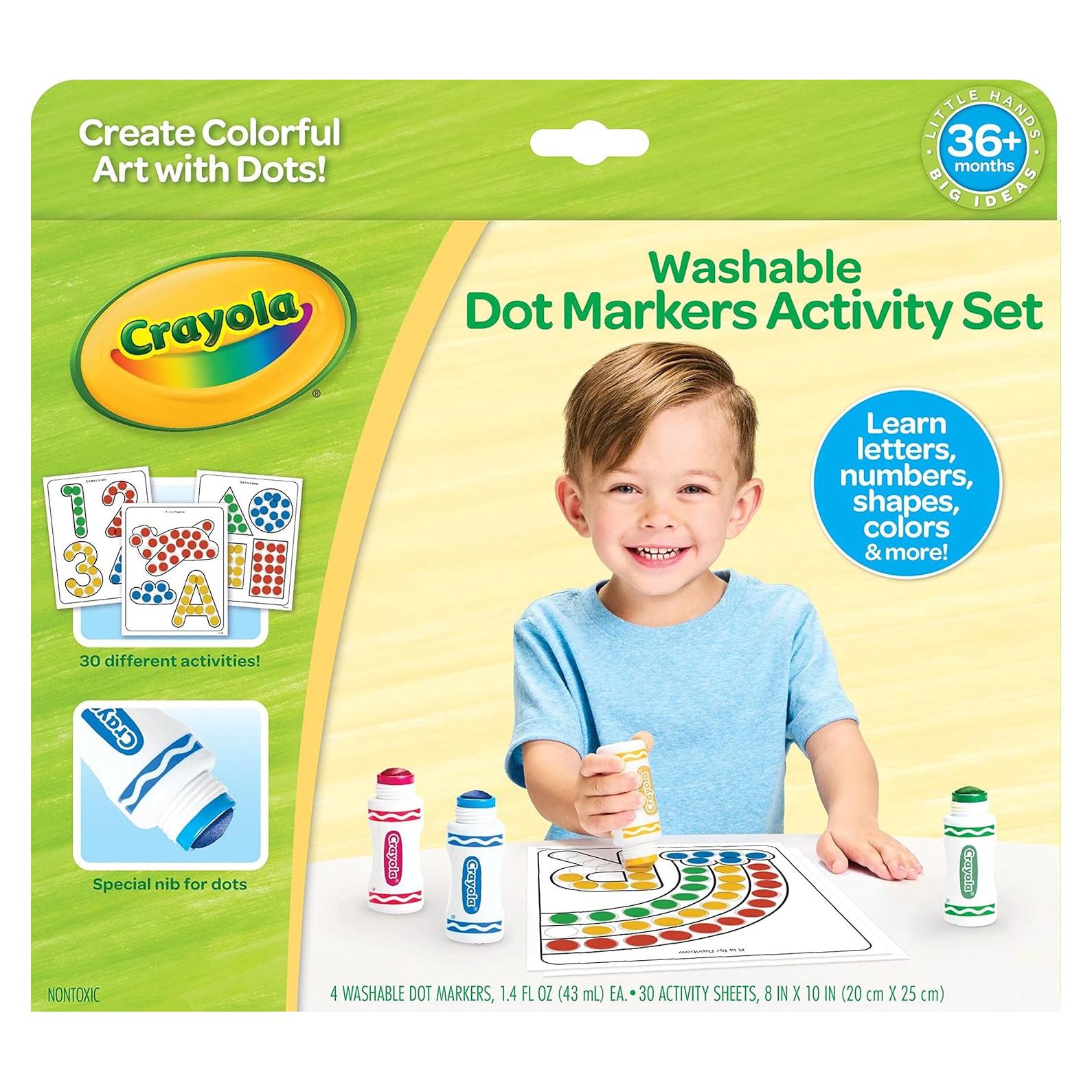 Conjunto Crayola de Actividades y Marcadores Lavables 30 Páginas
