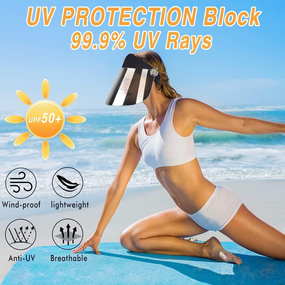 Gorra de Sol WAYCOM UPF 50+ Ajustable para Mujeres y Hombres