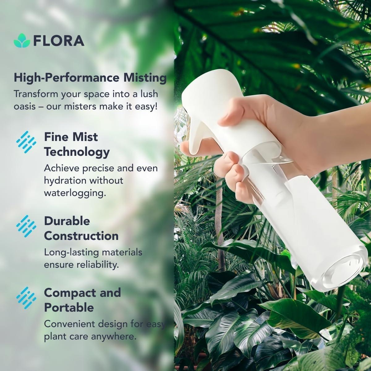 Botella de Spray Flora Mister 300ml para Plantas - Neblina Fina