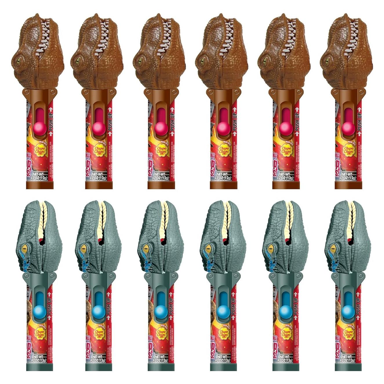 Soporte de Lollipop Pop Ups! Jurassic World - Set de 12