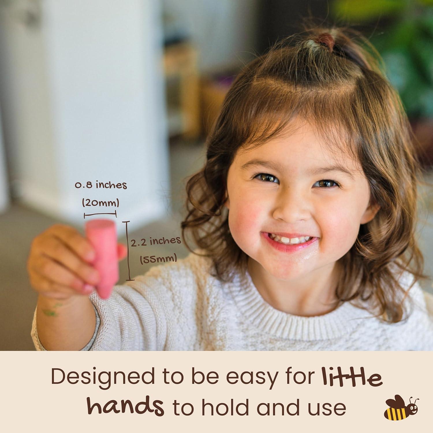 Crayones de Cera de Abeja Honeysticks 12 Colores No Tóxicos