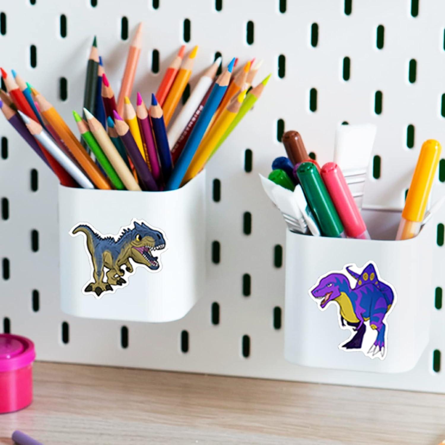100 Pegatinas de Dinosaurios Hebraeos Impermeables para Niños