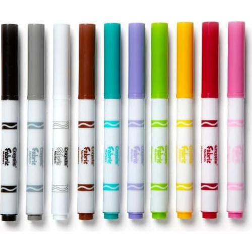 Marcadores de Tela Crayola Set de 10 Colores Asortidos