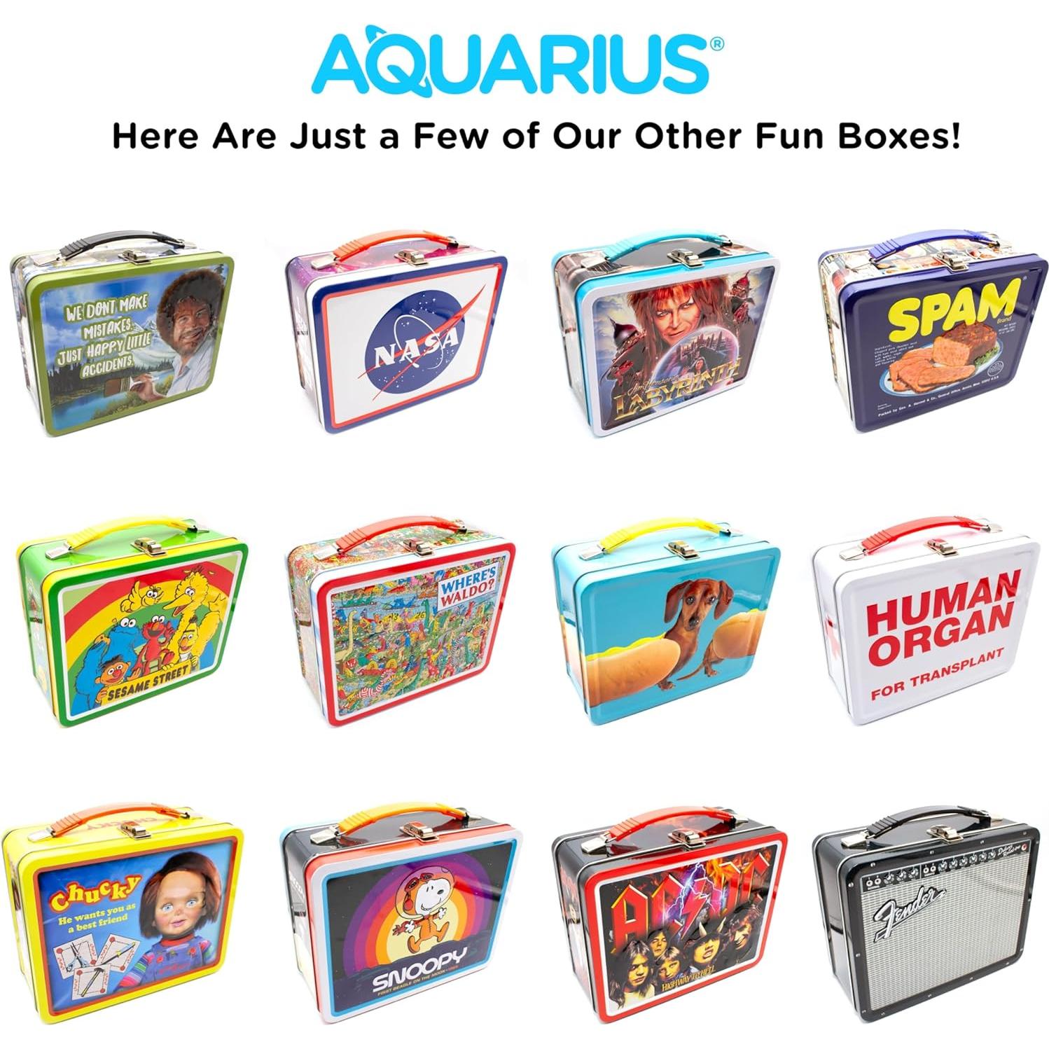 Caja de Almacenamiento de Lata AQUARIUS Jurassic Park 21.95x9.53x16.83cm
