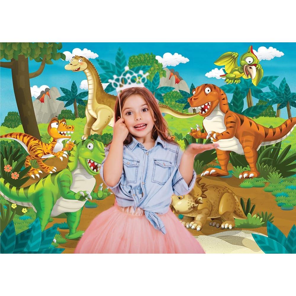 Fondo de Foto Dinosaurio CYLYH 2.1x1.5m para Cumpleaños