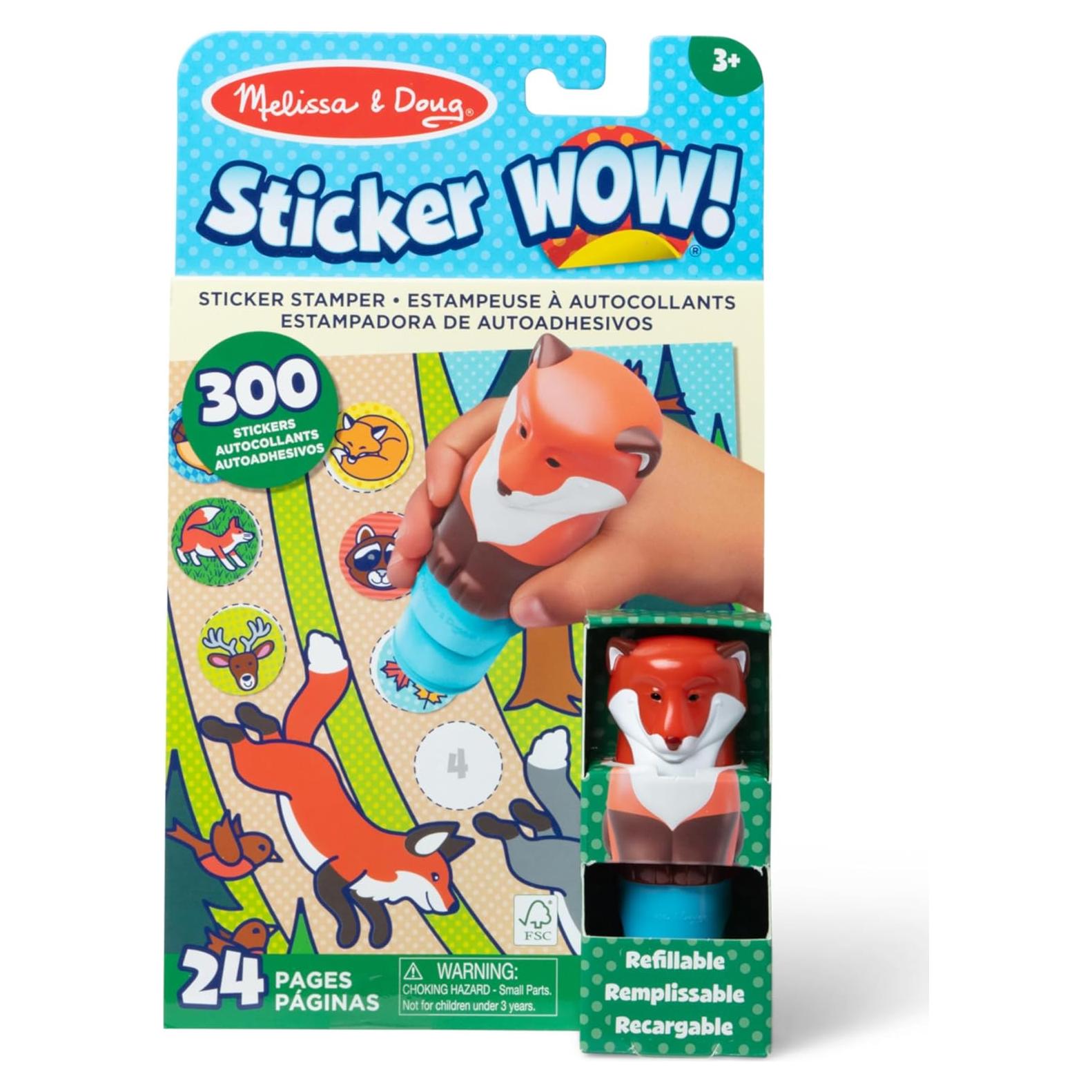 Bloc de Actividades Melissa & Doug Zorro 24 Páginas 300 Pegatinas