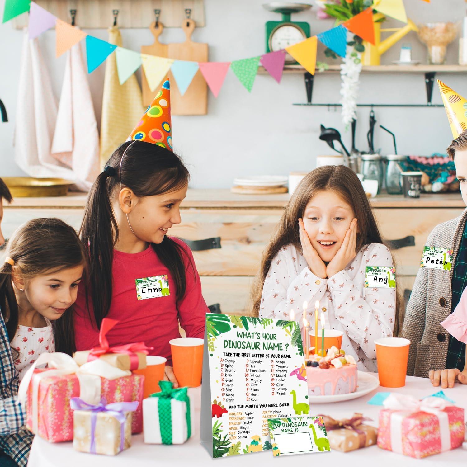 Juego de Nombres de Dinosaurios ALodr con 30 Tarjetas y Cartel