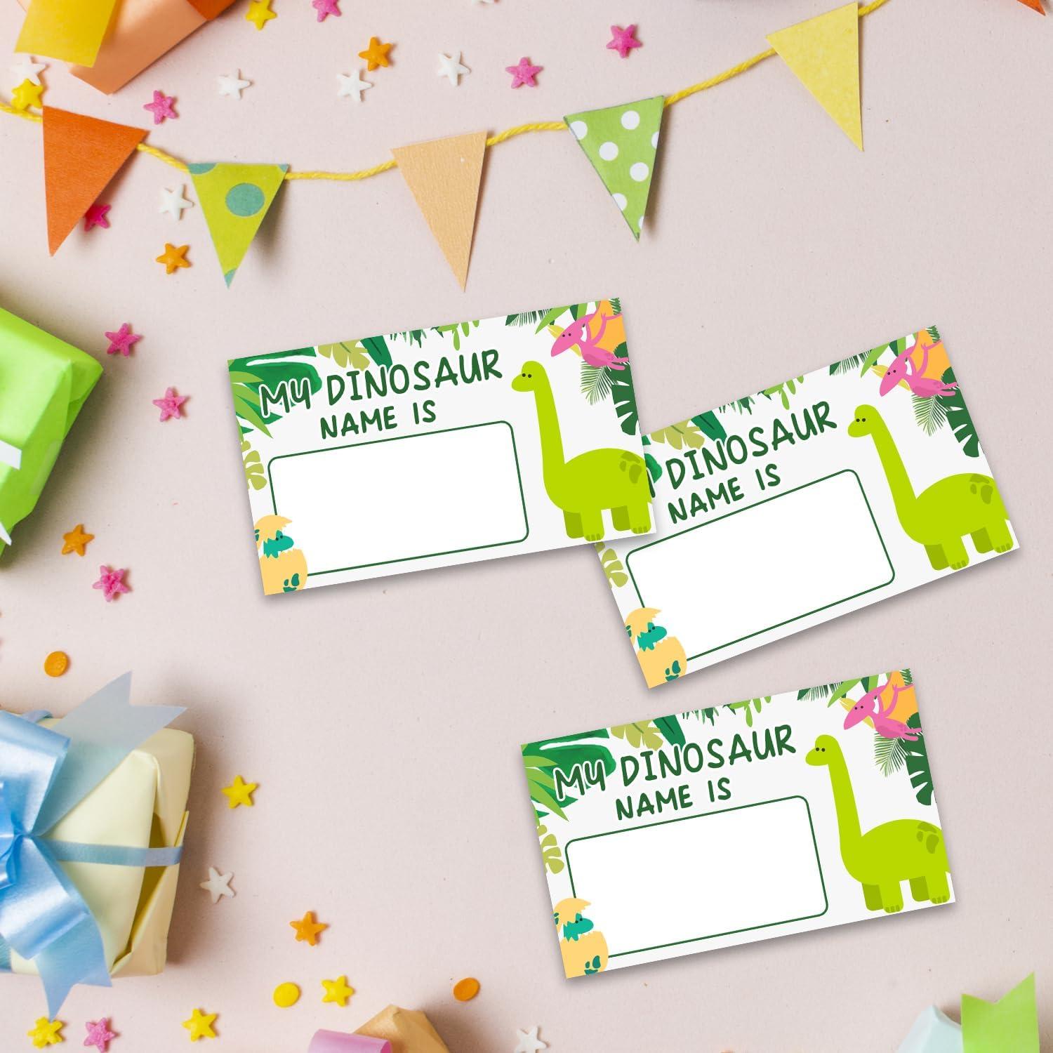 Juego de Nombres de Dinosaurios ALodr con 30 Tarjetas y Cartel