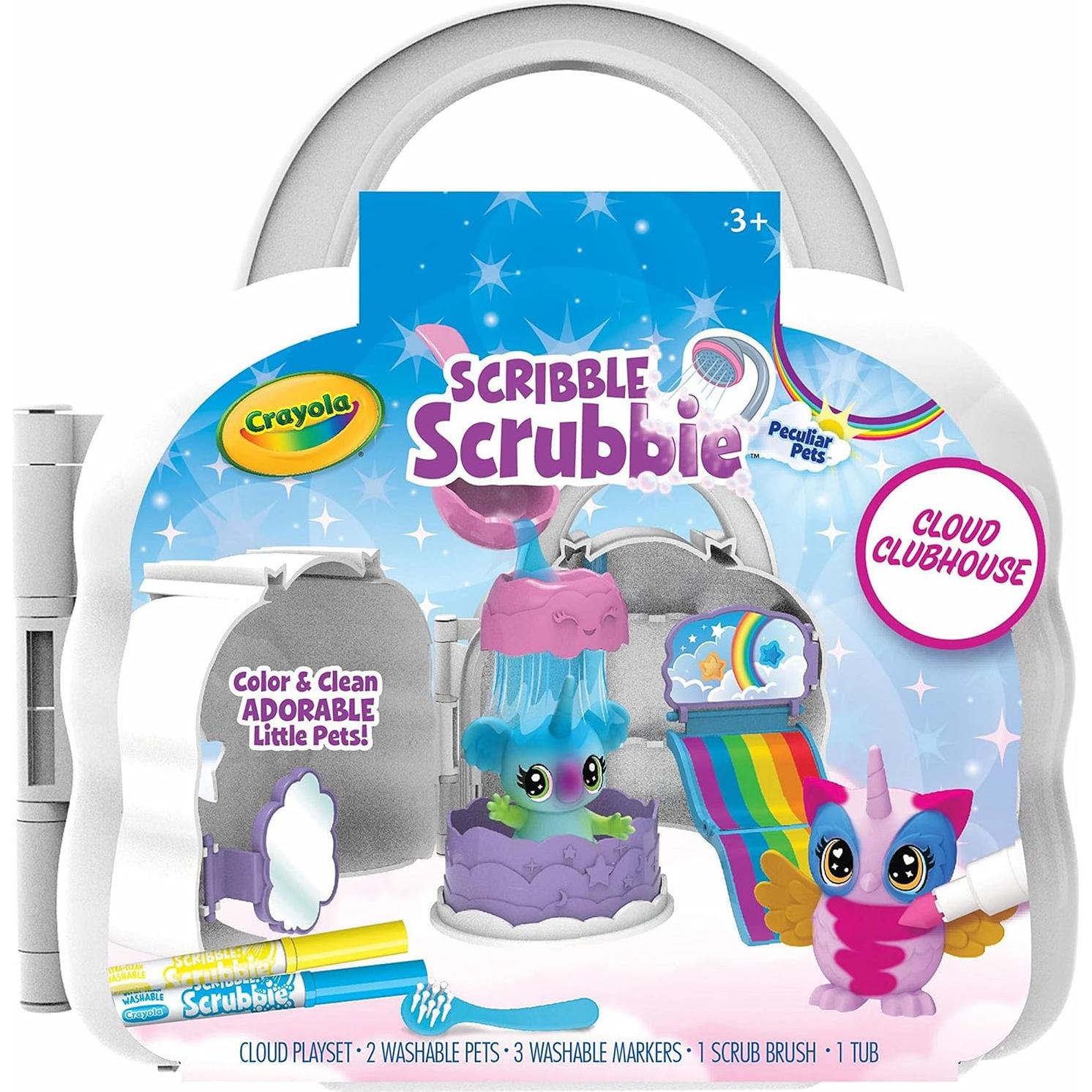 Set Crayola Scribble Scrubbie Cloud con 2 Figuras y Accesorios