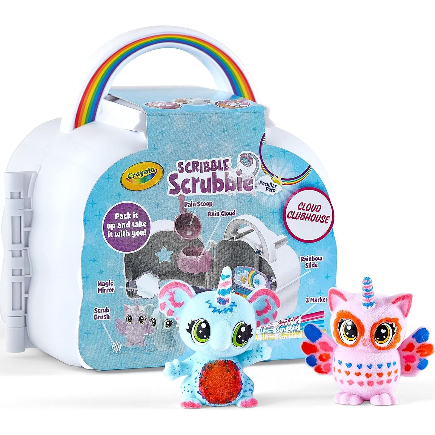 Set Crayola Scribble Scrubbie Cloud con 2 Figuras y Accesorios