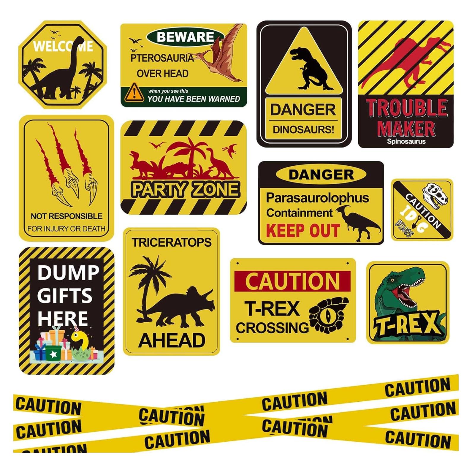 Decoraciones de Fiesta de Dinosaurios LSTAMOY 13 Piezas 30 cm