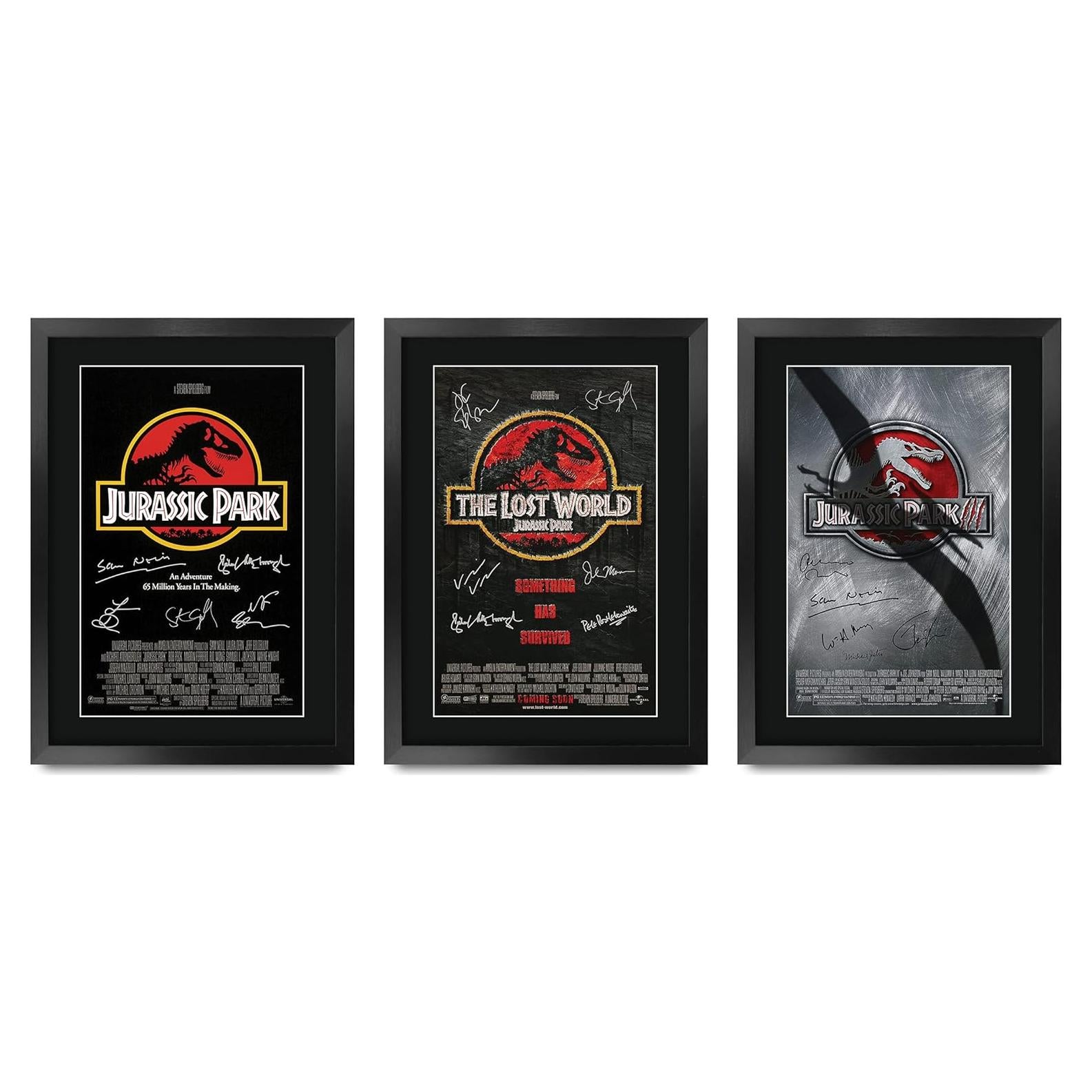 Póster Enmarcado Colección Parque Jurásico 32x43 cm Firmado