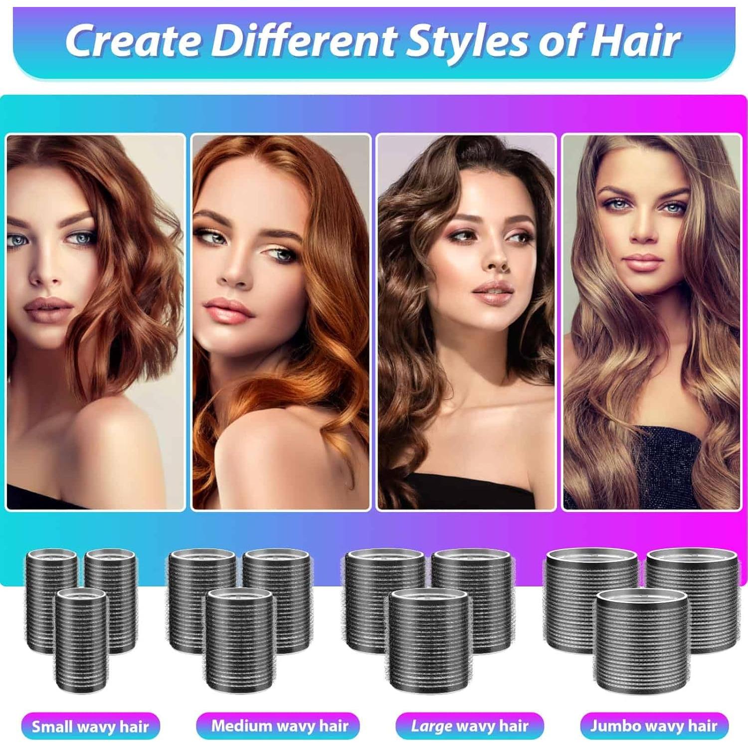 Juego de Rulos para Cabello Shynek 24 Piezas con Clips