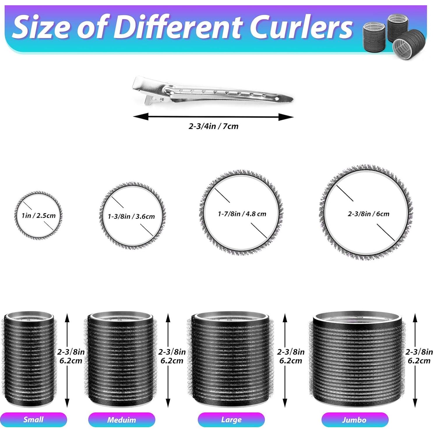 Juego de Rulos para Cabello Shynek 24 Piezas con Clips